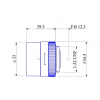 1/3-inch 8.0mm F1.2 Manual Iris Lens